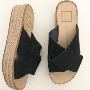 Dolce vita suede espadrille slip on